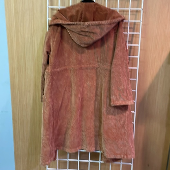 Pol 100% cotton button down jacket with hood. - Picture 3 of 6